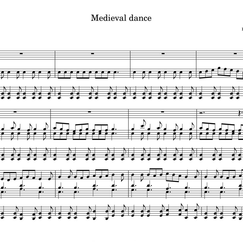 Medieval dance